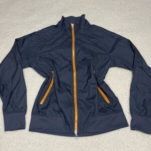 Nike Women Blue 90s Full Zip Bomber Windbreaker Jacket